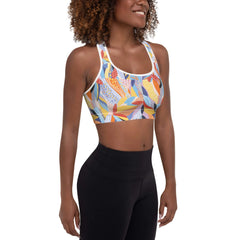 Sports Bra in Tropical Red