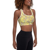Sports Bra in Yellow Garden