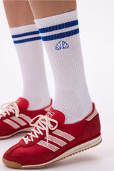 CREW SOCKS - BLUE STRIPED