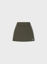 Logo Print Court Skirt - Sage Green