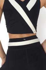 YOGAFLOW WRAP WAIST LEGGINGS DUO BLACK