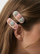 Pastel Shell Duo Hair Clips