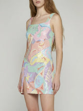Boston Vibrant Hand-Beaded Dress in Pastel