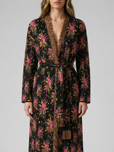 Midnight Bloom Fringe Robe