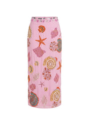 New York Hand-Embroidered Skirt
