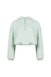 Free Heaven Crop Hoodie - Surf Spray