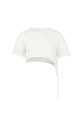 Free Heaven Crop String Tshirt - Blanc De Blanc