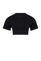 Free Heaven Crop Tshirt - Jet Black