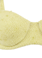 Heidi Hand Beaded Bikini Top Multicolour