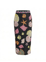 New York Hand-Embroidered Skirt