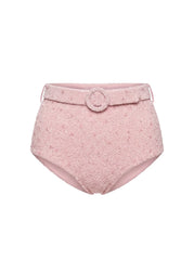 Heidi Hand Beaded Bikini Bottom in Pink