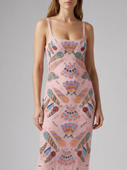 Marine Mosaic Maxi Dress