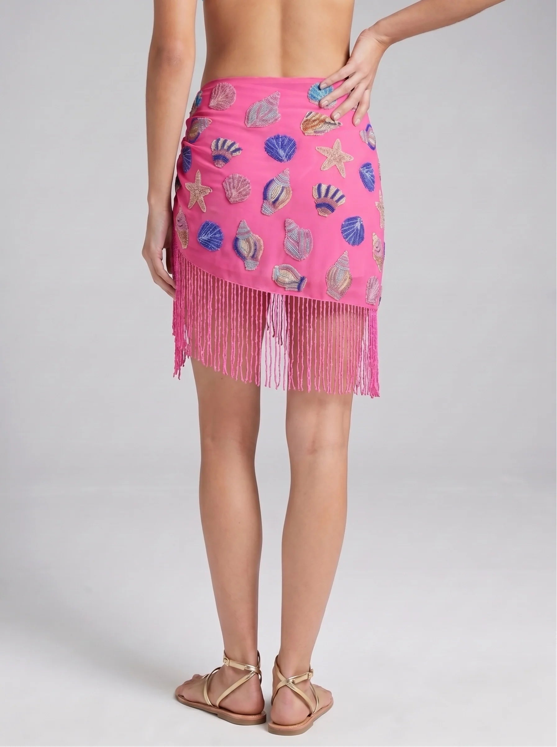 Oceanic Multi Colour Tasseled Sarong