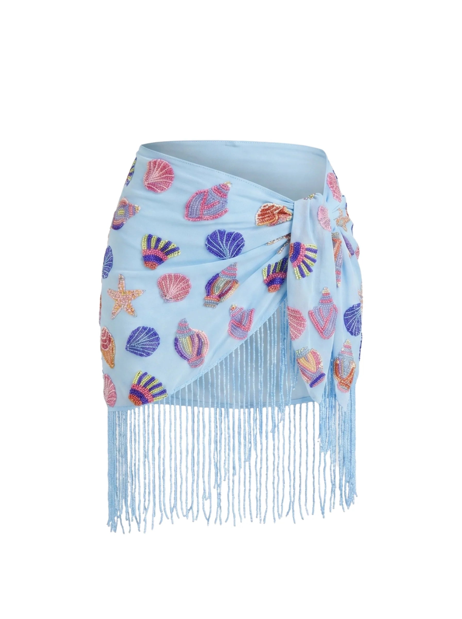 Oceanic Multi Colour Tasseled Sarong
