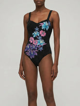 Midnight Bloom Swimsuit Black