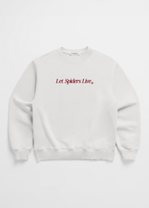 LET SPIDERS LIVE CREWNECK