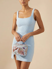 Selene Vanity Blue Makeup Bag