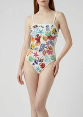 Disney | Oceanus Fully Hand Beaded Attina White Swimsuit