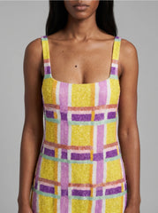 Candy-Stripe Mini Dress