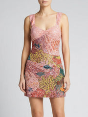 Sekushi Coral Dreamscape Dress
