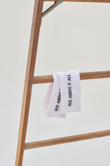 “Rise Above It All” Logo Socks - White