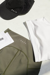 “Rise Above It All” Logo Socks - White