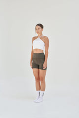 “Rise Above It All” Logo Socks - White