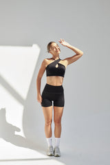 NEW AirRise Convertible Cross Over Keyhole Sports Bra - Black