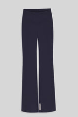 TWIST FLARE PANTS - NAVY
