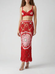 Red Bella Crochet Top