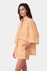 Peach Heavy Linen Shirt Perfect Days