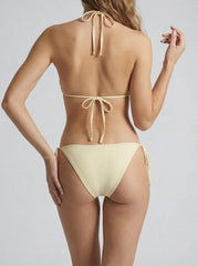 Aurelia Embroidered Luxury Yellow Bikini Bottom