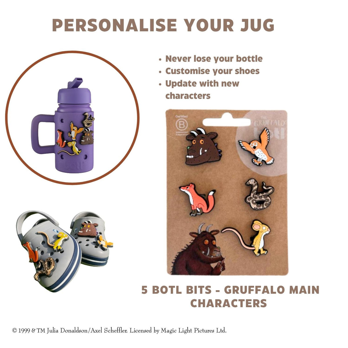 Gruffalo Bottle Bits | Creatures of the Deep Dark Wood