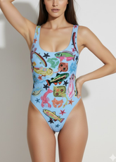 Arizona One Piece Swimsuit - Blue