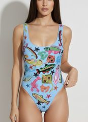 Arizona One Piece Light Blue Swimsuit