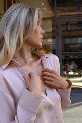 Silk Dreamscape Shirt Transcendent Pink