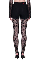 The Party Edit Lace Leggings With Built-in Ribbed Shorts