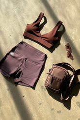 Airlift 3" Bike Shorts in Aubergine