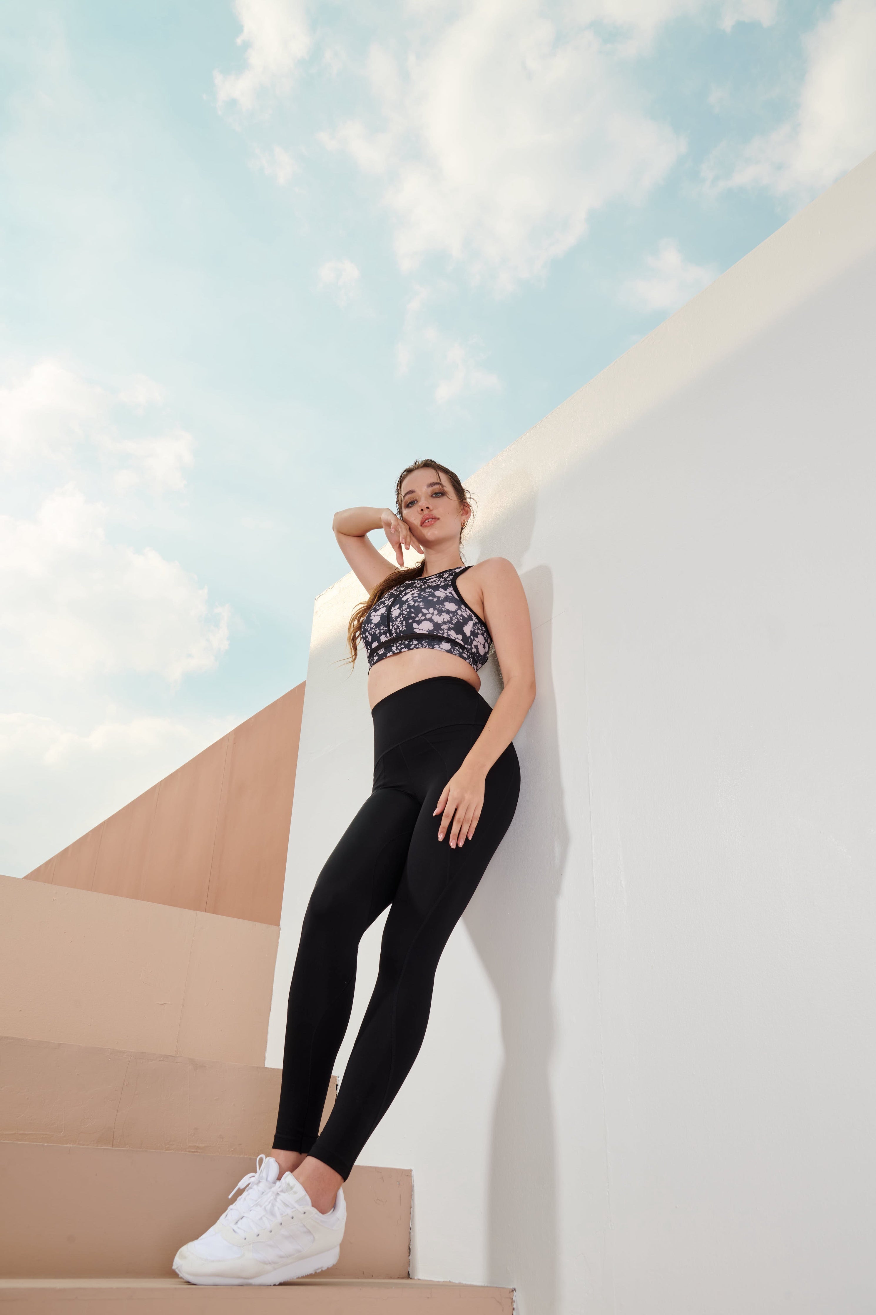 AirRise High Neck Longline Sports Bra - Wine Red