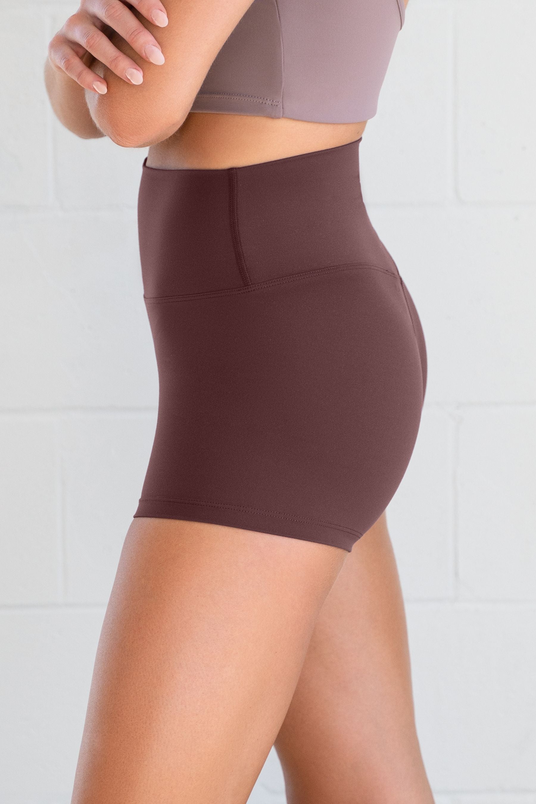 Airlift 3" Bike Shorts in Aubergine