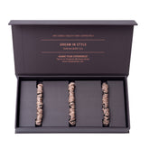 Skinny Silk Scrunchie Set Pink Neo Geo