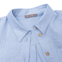 Blue Heavy Linen Shirt Perfect Days
