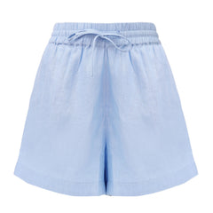 Blue Heavy Linen Shorts Perfect Days