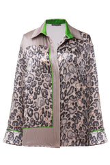 Silk Shirt Animal Print
