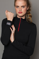 Unisex Bamboo Zip Long Sleeve Top