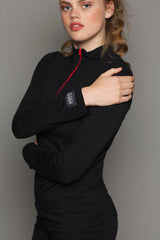 Unisex Bamboo Zip Long Sleeve Top