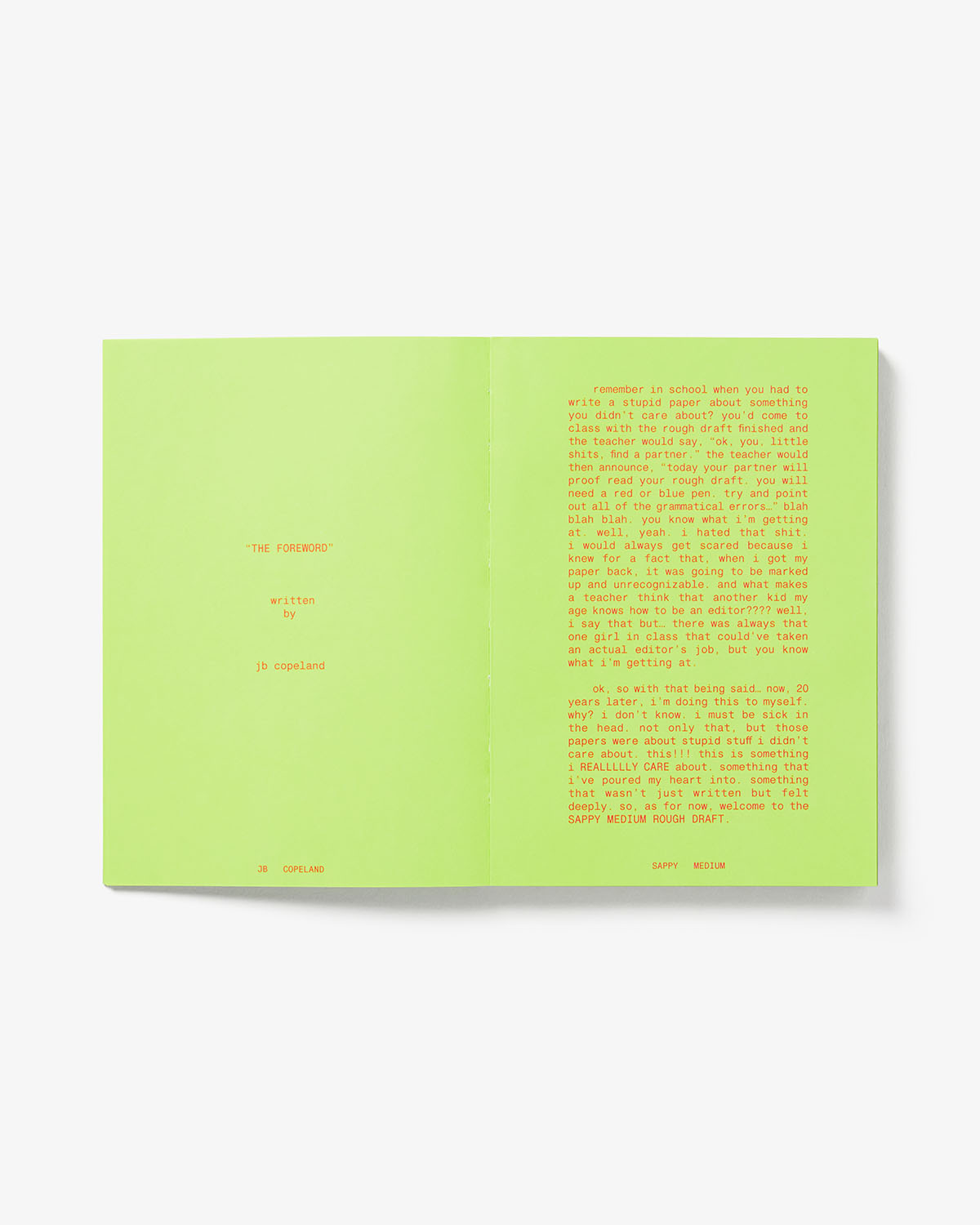 Sappy Medium the Rough Draft