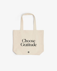 Organic Cotton Tote Bag – Choose Gratitude