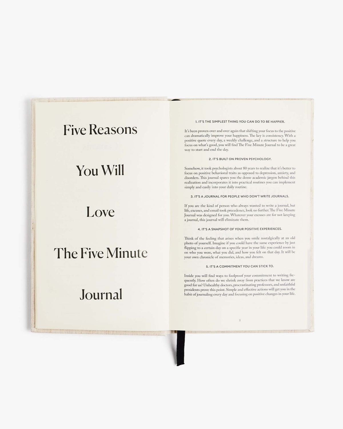 The Five Minute Journal - Pink Stripe