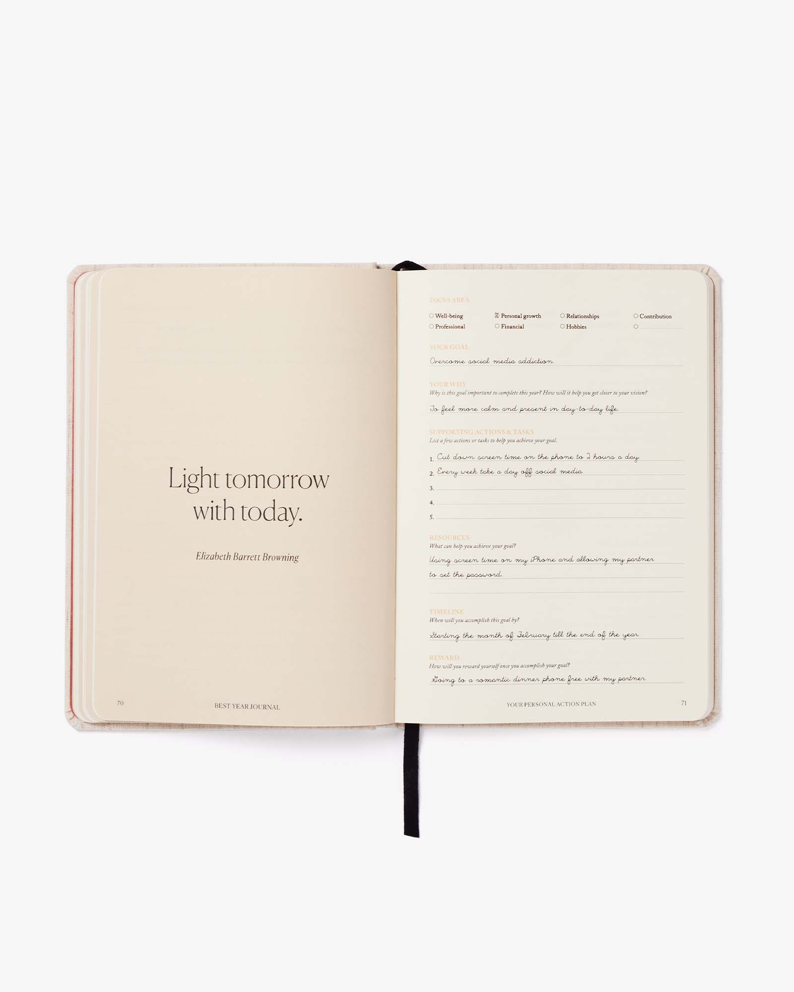 Best Year Journal - Black